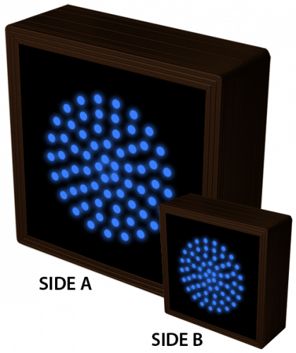 Directional Systems Product #57092 - Indicator Dot, Single with Optional Flashing, 4 in dia, Blue, Double Face